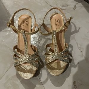 Gold heels
